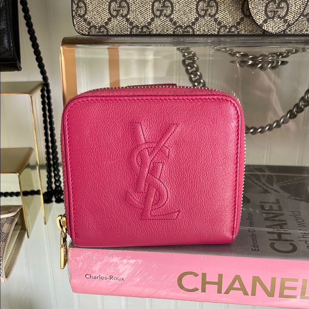 Yves Saint Laurent Pink Leather Wallet